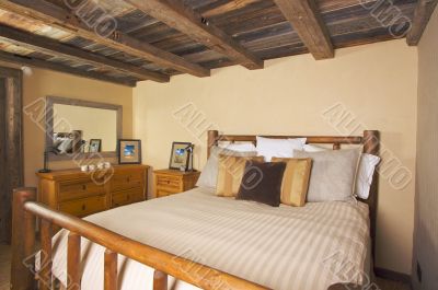 Luxurious Rustic Log Cabin Bedroom