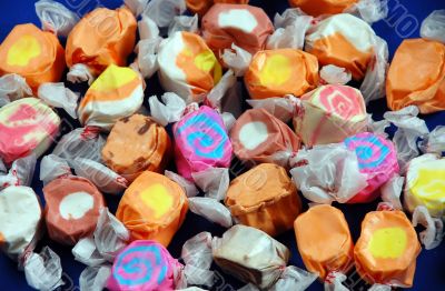 Wrapped taffy candy