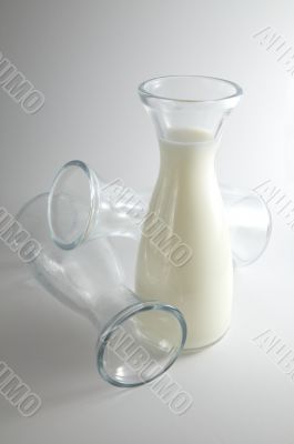 Glass Milk Bottles