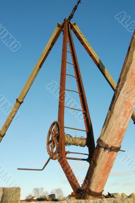 Frame And Winch of Boat Hoist