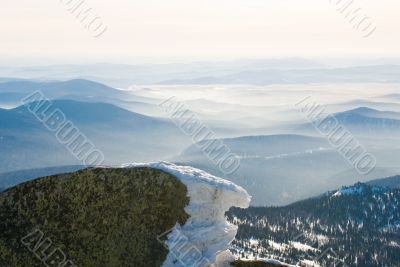 stone on mountain