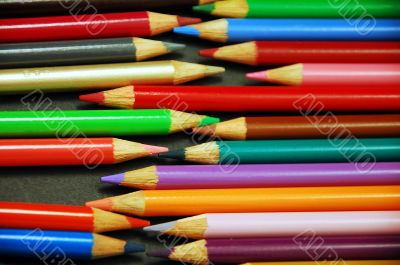 Pencil crayon rows