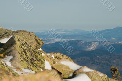 stones on mountain