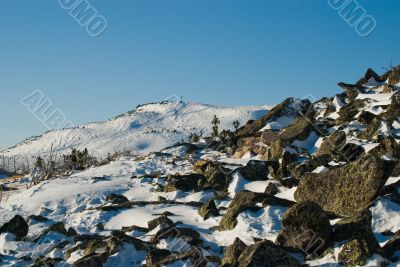 stones on mountain