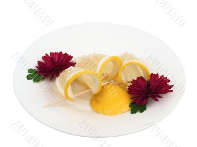lemon and flowers lemon and flowers