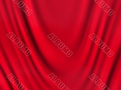 red textile background