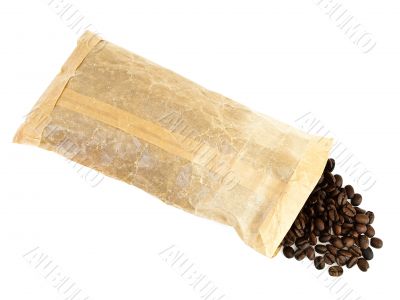 coffee beans in pack