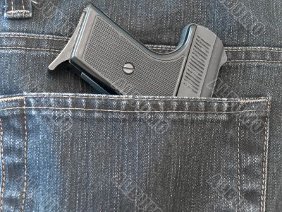 pocket with pistol pocket with pistol