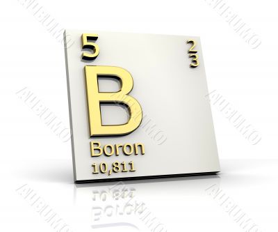 Boron from Periodic Table of Elements Boron from Periodic Table of Elements