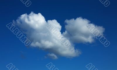 Cloud in the blue sky