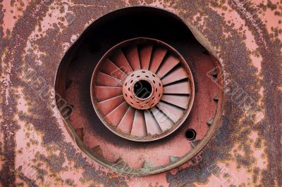 Old rusty turbine