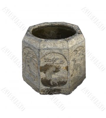 ancient stone bucket