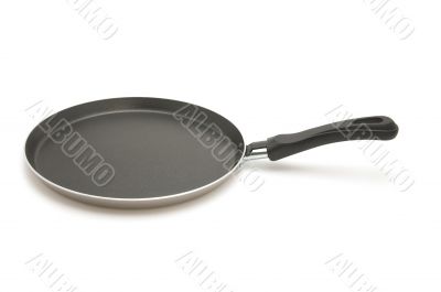 Black griddle on white