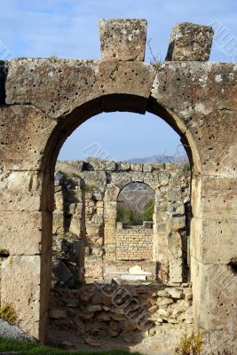 Gateand old ruins