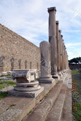 Steps and columns