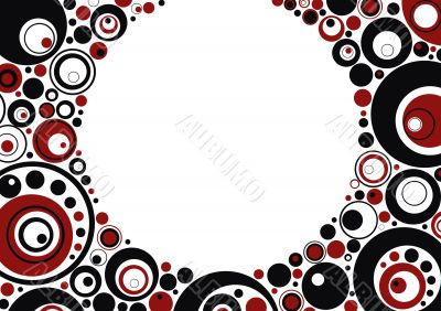 Red and black circles