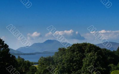 mountains and loch