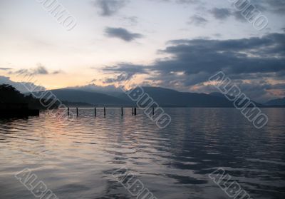 Scottish loch scene