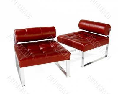 Red Leather Chairs