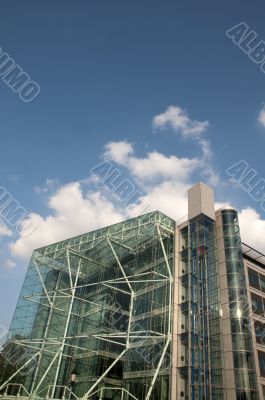 Glass office building Glass office building