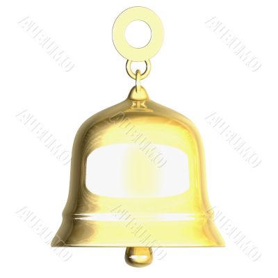 golden bell - 3D made golden bell - 3D made