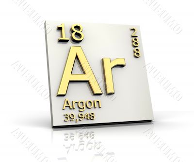 Argon form Periodic Table of Elements
