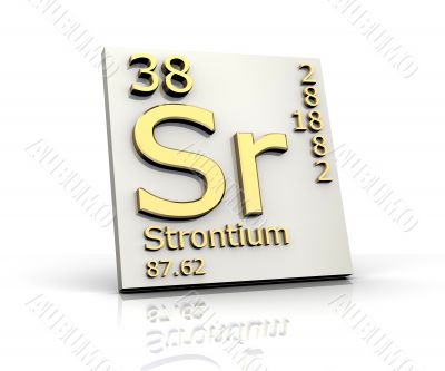 Strontium form Periodic Table of Elements Strontium form Periodic Table of Elements