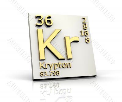 Krypton form Periodic Table of Elements Krypton form Periodic Table of Elements