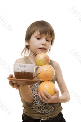 Hoy coffee and fruits Hoy coffee and fruits