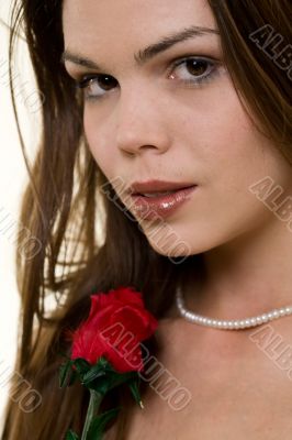 Woman with a rose Woman with a rose