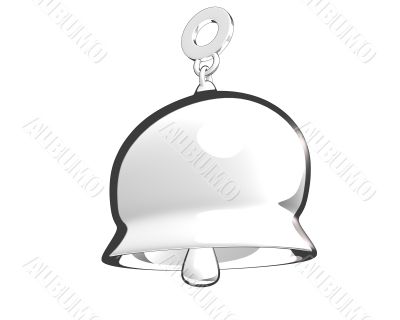 toon style bell 3D made with white background toon style bell 3D made with white background