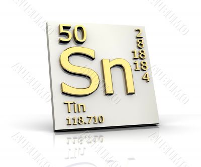 Tin form Periodic Table of Elements