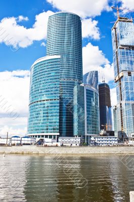 Business skyscraper and reflection