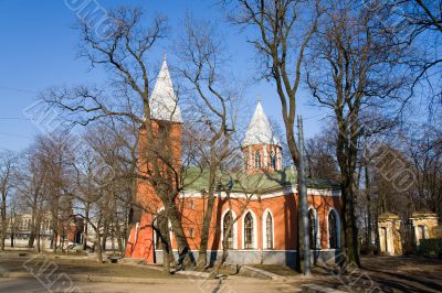Church in park