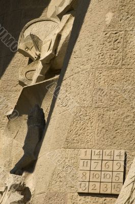 Details of Sagrada Familia in Barcelona