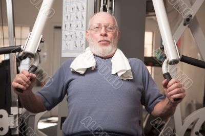 Senior Adult Man in the Gym