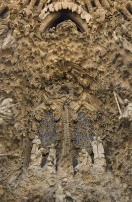 Details of Sagrada Familia in Barcelona