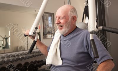 Senior Adult Man in the Gym