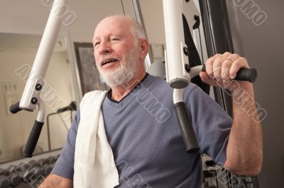 Senior Adult Man in the Gym