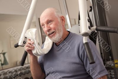 Senior Adult Man in the Gym