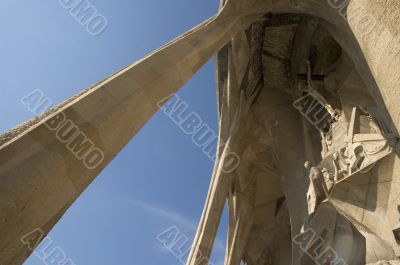 Details of Sagrada Familia in Barcelona