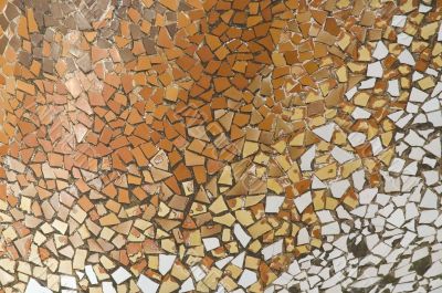 Detail of the ceramics from the Casa Batllo in Barcelona, Spain. Architect Antonio Gaudi