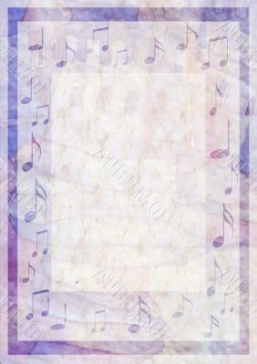 background color viola  with musical notes