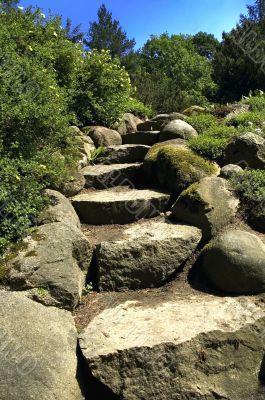 stone stairs. summer scenic
