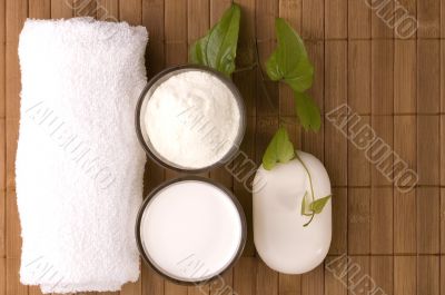 milk bath. white spa