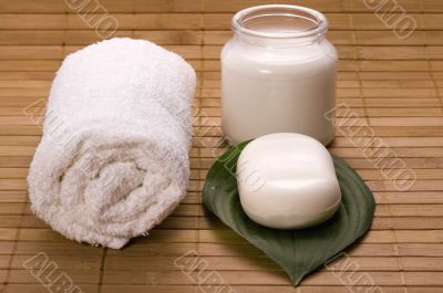 milk bath. white spa