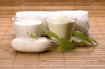 milk bath. white spa