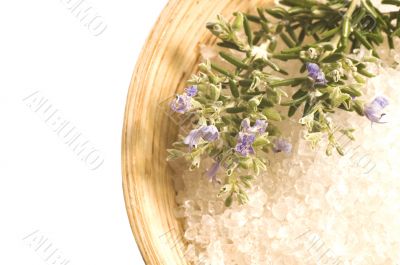 rosemary salt. aroma bath