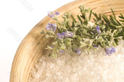 rosemary salt. aroma bath