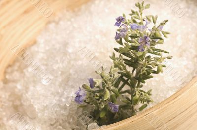 rosemary salt. aroma bath